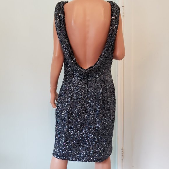 NWOT RIAZEE BOUTIQUE Stunning heavily beaded, fully lined Formal Dress. - Picture 13 of 17